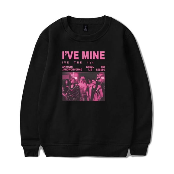 IVE MINE The 1st World Tour Merch Long Sleeve Hoodies Winter For Women/Men Crewneck Sweatshirt Streetwear Top