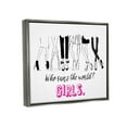 thumbnail image 3 of Stupell Industries Girls Run The World Glam Graphic Art Luster Gray Floating Framed Canvas Print Wall Art, Design by Alison Petrie, 3 of 6