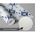 thumbnail image 6 of S4sassy Self Adhesive Wallpaper, Geometric Tile Wallpaper, Blue Removable DIY Vinyl Tile Pattern Wall Covering, Textured Peel and Stick Contact Paper for Entryway wall, Kitchen Backsplash-25"x120", 6 of 8