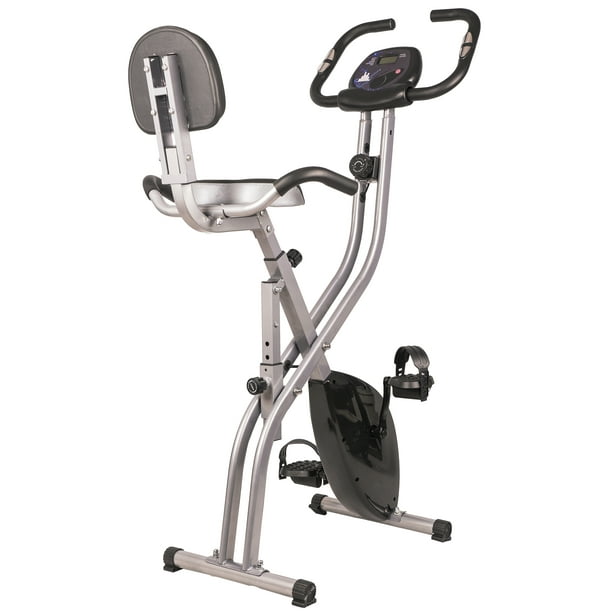 Balancefrom X1 Folding Magnetic Upright Exercise Bike With Pulse Sensors And Lcd Display Walmart Com Walmart Com