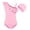 Pink, variant on Splozh Infant Baby Girls Swimsuit Little Girls One Piece Swimsuits Beach Swimwear Bathing Suit for Beach with Hat Purple,1-2 Years