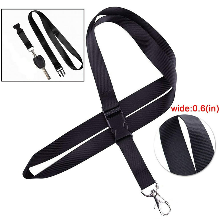 Plastic Breakaway Neck Lanyard Buckles: Flat & Curved Safety Wrist Strap  Buckles - 5/8 