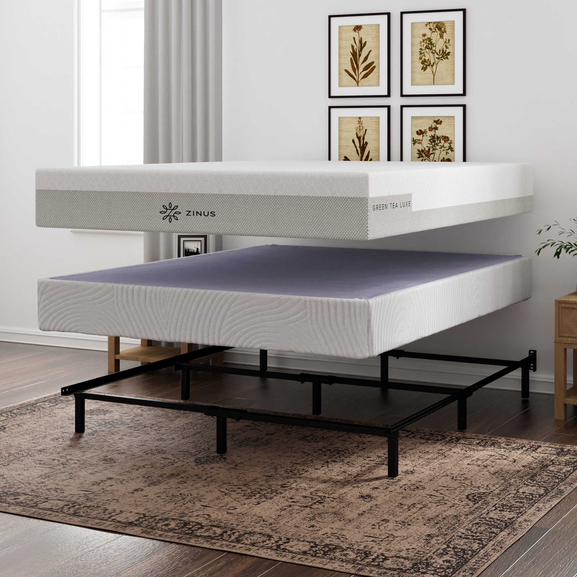 Zinus Jacob 8" Bamboo Box Spring Mattress Foundation, Queen