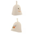 thumbnail image 1 of Sombrero de Sauna de Fieltro de 2 Piezas Que Cubre La Cabeza para Los Accesorios de La Sauna shamjiam sombrero de fieltro para sauna, 1 of 1