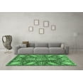 thumbnail image 3 of Ahgly Company Indoor Rectangle Abstract Emerald Green Modern Area Rugs, 8' x 12', 3 of 4