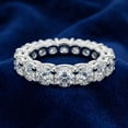 thumbnail image 3 of Pompeii 2 1/2 Carat U Prong Diamond Eternity Ring 14K White Gold Lab Grown (EF,VS), 3 of 4