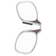 thumbnail image 5 of Anteojos de lectura con bloqueo de luz azul, sin patillas, con clip para la nariz, unisex, para personas mayores (+200 marrón), 5 of 10