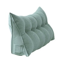 Large Wedge Headboard Pillow for Twin XL Beds, College Dorm Reading & Backrest Support Cushion, Triangular Bolster Pillow for Lumbar Comfort, Gap Filler & Bed Positioning in Daybeds & Small Spaces