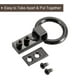thumbnail image 4 of Broche lateral de bolsa, 8Pack 0.28" Conector de cadena de correa de mano de metal (Negro metálico, 40mm), 4 of 5