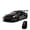 Black, variant on Aluminum Alloy Sports Car Alarm Clock with RC, Spray & LED Lights, Home Desktop Decorations, Remote Control Desktop Model with Engine Sound, Opening Doors/Hood, Adjustable Volume, White