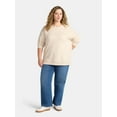 thumbnail image 2 of Terra & Sky Women's Plus Size Fleece Sweatshirt, Size 0X-5X, 2 of 5