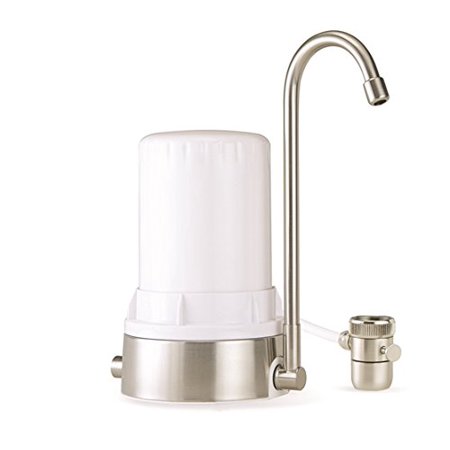 AYRO HT - COUNTERTOP WATER FILTER - WHITE BRUSHED STAINLESS