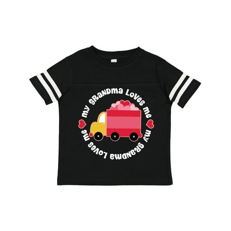 

Inktastic Grandma Loves Me Valentine Truck Kids Gift Toddler Boy or Toddler Girl T-Shirt
