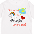 thumbnail image 4 of Inktastic Someone in Georgia Loves Me Boys or Girls Long Sleeve Toddler T-Shirt, 4 of 5