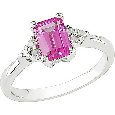 1.59 Carat T.g.w. Created Pink Sapphire
