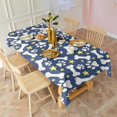 thumbnail image 2 of Paw Print Dog Bone Rectangle Tablecloth 60"x120",Waterproof Polyester Rectangle Table Cloth, Wipeable Spillproof Polyester Tablecloth for Dining, Camping, Indoor and Outdoor, 2 of 6