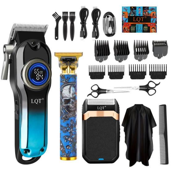 LQT Men's Hair Cutting Set, Men's Grooming Gifts, Electric Hair Clippers, USB Rechargeable, Durable Blades, Hair, Beard & Full Body Grooming