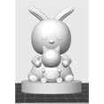 thumbnail image 2 of 1PC rabbit hugging kitten 3D printing, 2 of 3