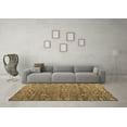 thumbnail image 3 of Ahgly Company Indoor Round Abstract Brown Modern Area Rugs, 7' Round, 3 of 4