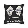 thumbnail image 4 of Set of 2 18x18in Throw Pillow Covers with Cartoon Figures in Hats Perfect for Couch Bed or Car - Fun and Unique Design, 4 of 8