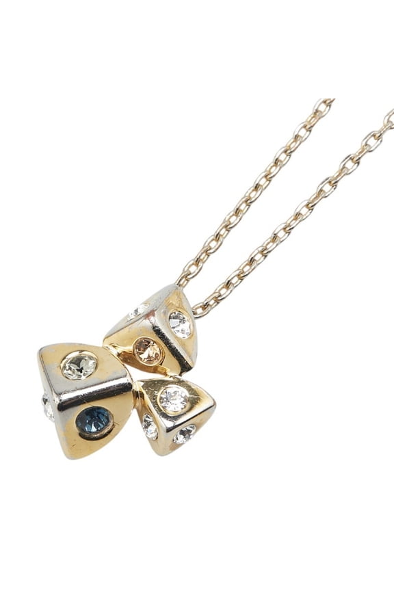 Pre-Owned Louis Vuitton Supple Necklace LV Tranquis Accumulation M68169 Gold Multicolor Plated...