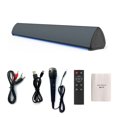 thumbnail image 1 of Injueey Altavoz inalámbrico externo Volumen ajustable RCA compatible con Bluetooth 5.0 Barra de sonido Control remoto Soporte de tarjeta TF Sistemas de cine en casa, 1 of 6