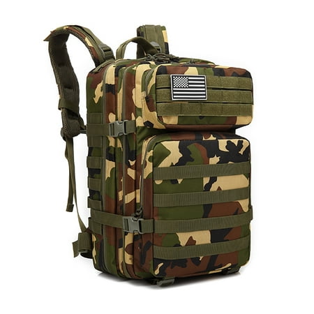 45L Backpack Army Pack Molle Bug Out Bag Outdoor Camping Climbing