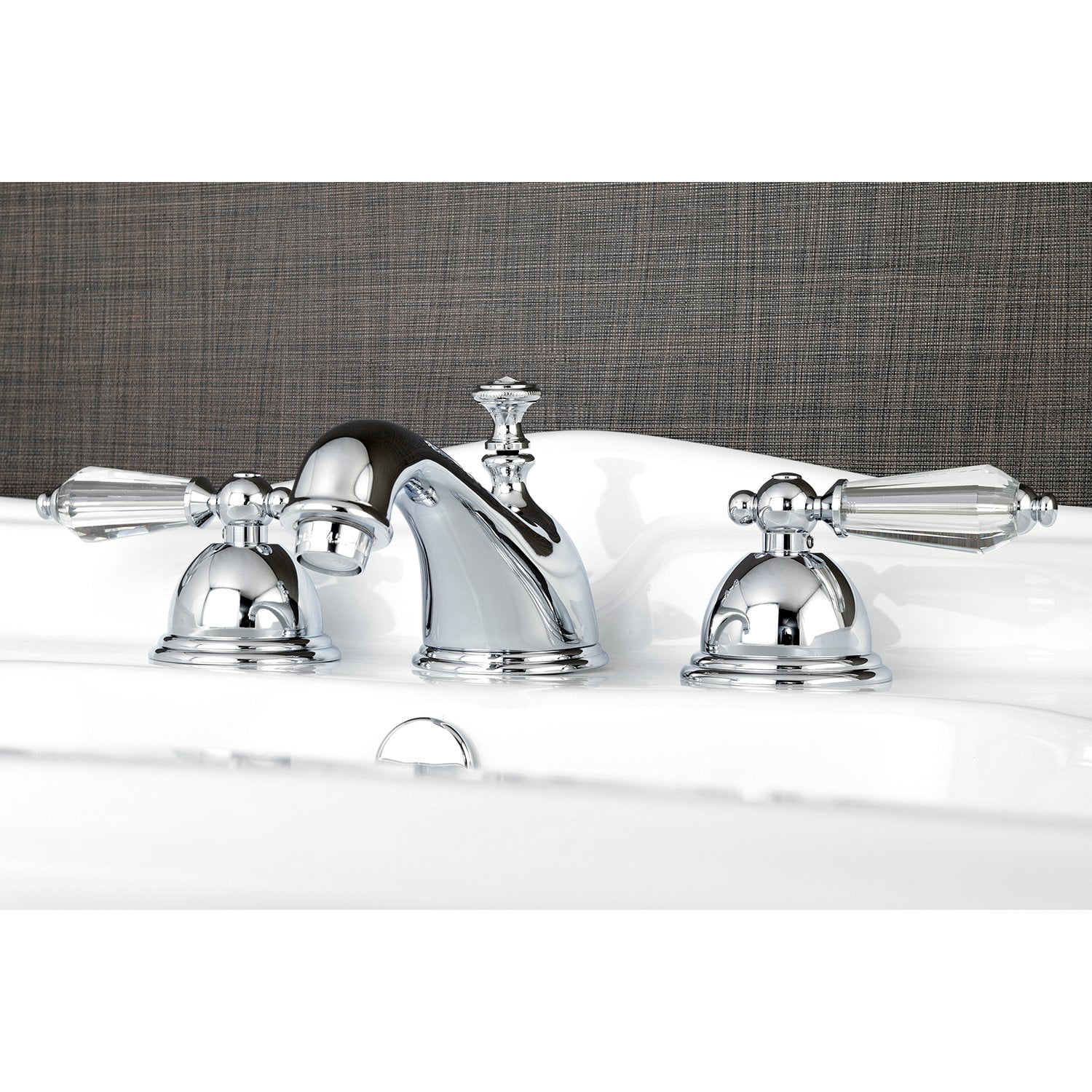Kingston Brass Widespread Bathroom Faucets With Polished Chrome KS3961WLL