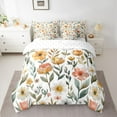 thumbnail image 2 of Manfei Chic Floral Twin Bedding Sets 7-Piece for Kids Teens,Spring Garden Bedding Comforter Set Microfiber,Flowers Blossoms Breathable Sheet Sets,Super Cozy Room Decor,Reversible, 2 of 8