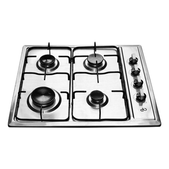 Parrilla De Gas Empotrable EB Tecnica 4 Quemadores Acero Inoxidable Eb-455