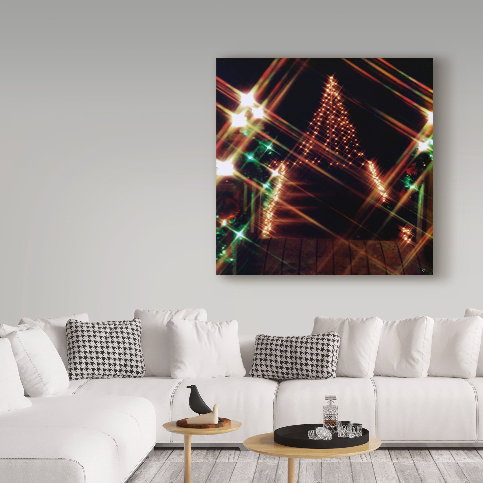 Trademark Fine Art 'Christmas Tree Light' Canvas Art by Audrey