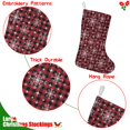 thumbnail image 5 of Christmas Stockings,Red and Black Christmas Snowflake Pattern Stockings Christmas,14.8'' Xmas Stockings,Christmas Party Favors,Christmas Party Decorations,Christmas Stockings Personalized, 5 of 5