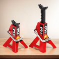 thumbnail image 4 of JUNWELL  2 PCS Jack Stands  3 Ton Car Jack Stands Double Locking  Adjustable Height  for 1/10 RC Crawler Car (Red), 4 of 9