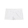 thumbnail image 4 of Venjoe Kids Girls Athletic Shorts Shiny Stretchy Dance Ballet Pants Gymnastics Sports Booty Swim White 6, 4 of 6