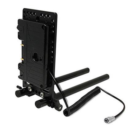 UPC: 0184323005338 | 15mm Rail Mount Cheese Plate with 3-Stud Battery Plate and 10  2-Pin Coil Cable for Blackmagic Pocket 4K & 6K