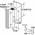 thumbnail image 4 of Prime-Line Produits 57396 Poignée de Porte de Patio Extérieur en Aluminium Ton Bois, 4 of 4