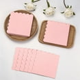 thumbnail image 3 of Scheam 100 Pcs Scalloped Edged Cocktail Napkins Light Pink Dessert Paper Disposable Folded Table Napkin for Christmas Wedding Birthday Festival Party Dinner (Pink), 3 of 7