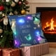 thumbnail image 4 of Christmas LED Pillows Holiday Gifts LED Pillows That Can Flash Or Stay On Two Mode Switching Printed Sofa Pillows Cushions Pillowcases, 4 of 6