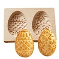 thumbnail image 2 of TERGAYEE Wooden Cookie Molds for Baking,Easter Days Eggs Carved Wooden Cookie Molds,3D Wooden Cookie Cutter Baking Mold for Kitchen DIY and Family Gatherings, 2 of 9