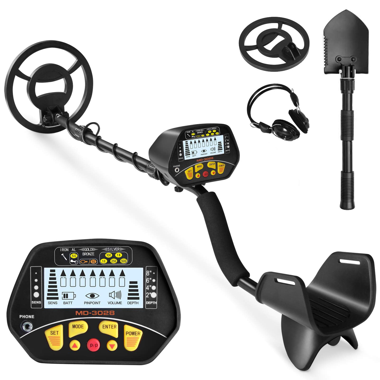 Metal Detector for Kids/Adults,Underwater Gold Detector with Pinpoint,Backlit 