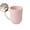 Pink, variant on Striped Plastic Drinking Cup with Handle – 4.13 oz Multi-Use Mouthwash & Beverage Tumbler for Bathroom, Kitchen(4.13 x 3.74 x 2.95 in)