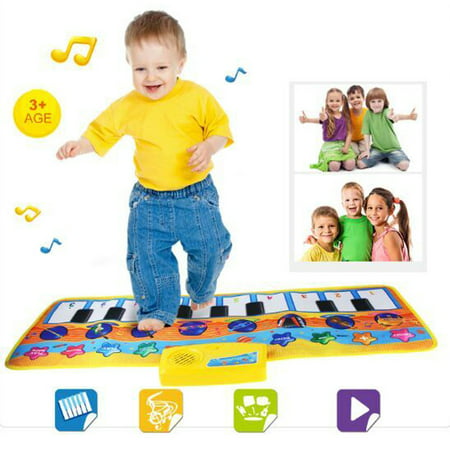 Iuhan New Play Keyboard Musical Music Singing Gym Carpet Mat Best Kids Baby (Best Walker For Carpet)