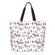 thumbnail image 1 of Disketp Cute Dog Bolsa Tote Estampada para Mujer, Bolso de Hombro y de Mano para Compras y Viajes, 1 of 8