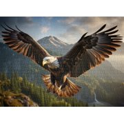 Jigsaw Puzzle 500 Pieces Bald Eagle Fun Game For Everyone, Educational Puzzle,The Best Gift For Birthday And Holiday