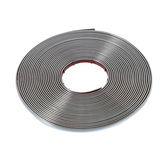 Unique Bargains 32ft Automotive Trim Car RV Door Window Bumper Side Body Trim Strip Scratch Proof 5/16' 8mm Silver Tone