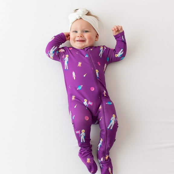 Kyte Baby Zippered Footie in Barbie™ Astronaut