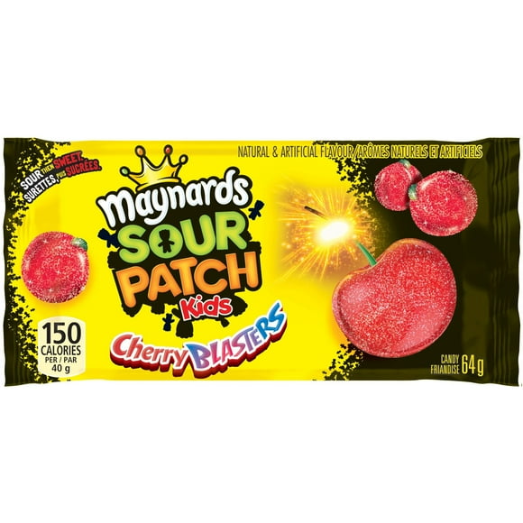 Sour Patch Kids Sour Cherry Blasters Candy, Prepared in Canada