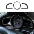 thumbnail image 2 of for 3 Axela 2014-2018 Carbon Fiber Dashboard Interior Instrument Cover Trim, 2 of 5