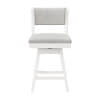 thumbnail image 3 of Hillsdale Furniture Clarion 25"SH Counter Height Swivel Stool Fog Gray/Sea White, 3 of 14