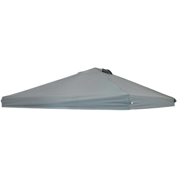 Sunnydaze 10' x 10' Gray Solid Premium Pop-Up Canopy Shade with Vent